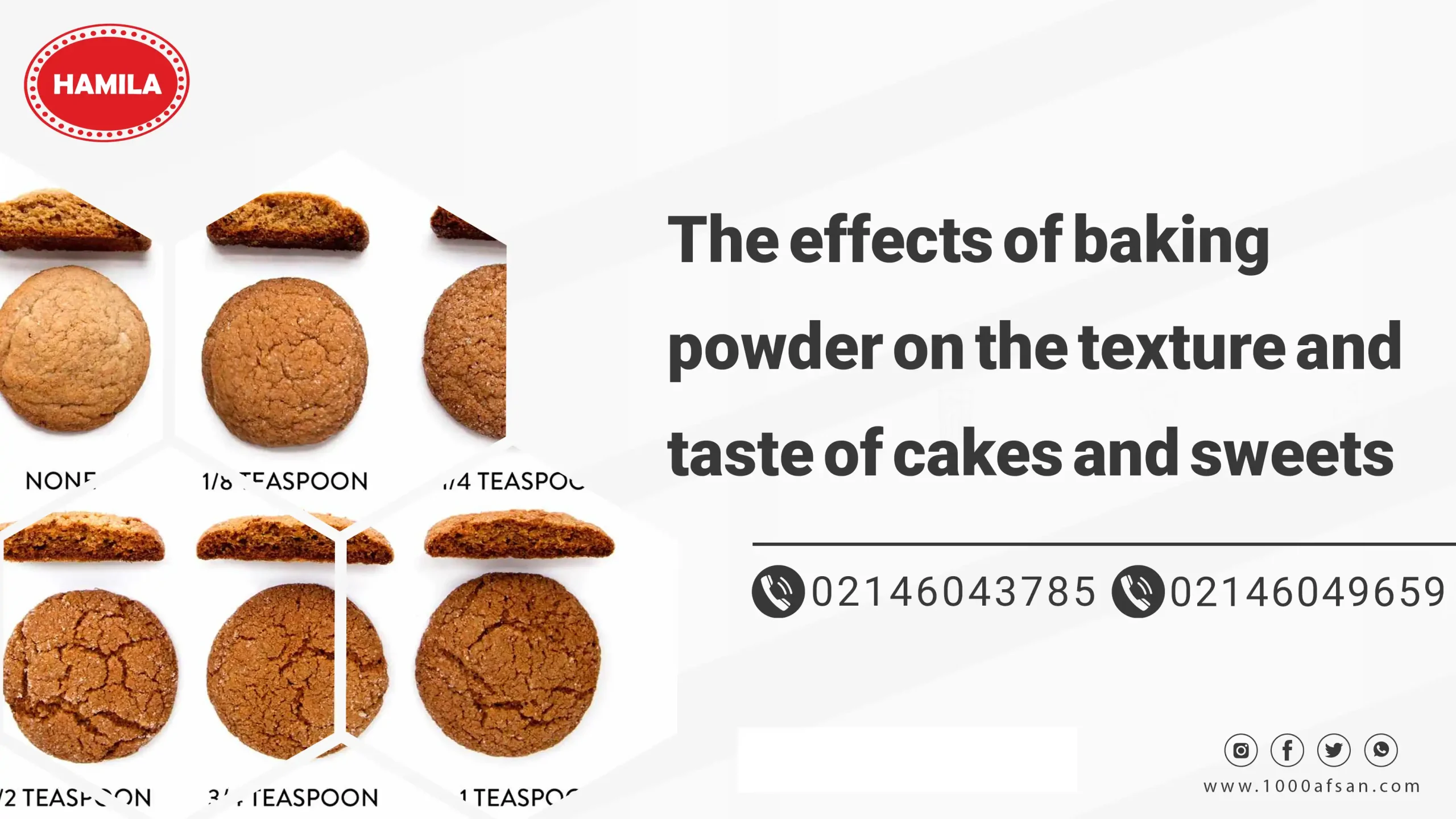 The effects of baking powder on the texture and taste of cakes and sweets